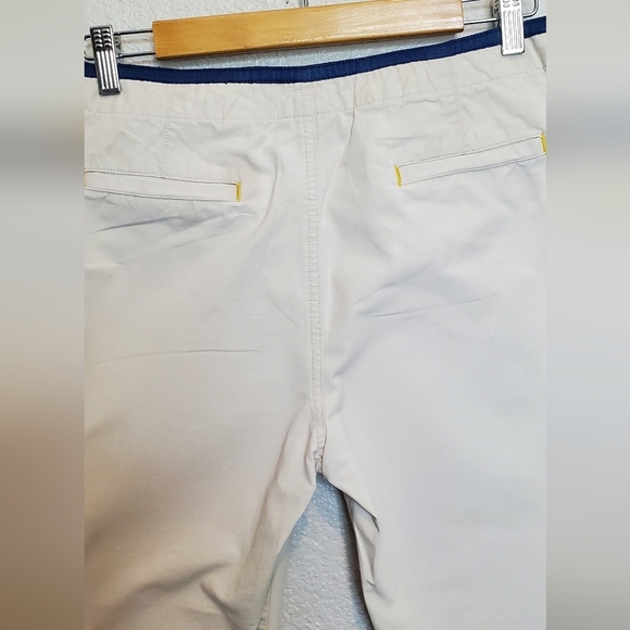 💚5/$25 Express Cream Chino Fit Crop Cotton Casual Pants With Pockets Size 7/8 - Picture 7 of 8